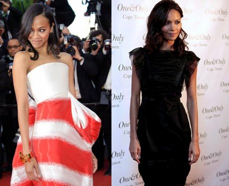 Zoe Saldana and Thandie Newton - Celebrity Lookalikes - Heart