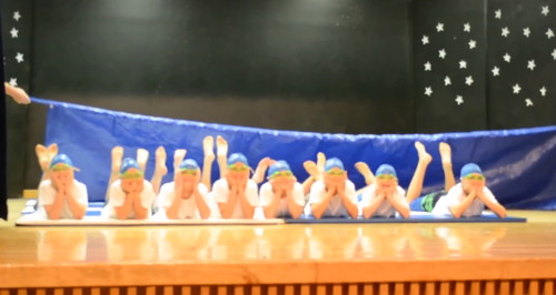 syncronised air swimmer boys