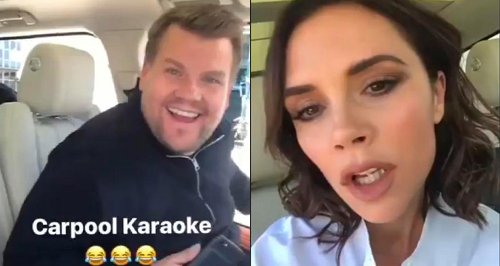 Victoria Beckham James Corden
