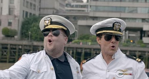 James Corden and Tom Cruise Late Late Show UK